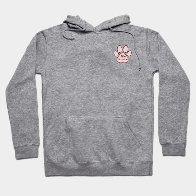 Maltipoo Paw Hoodie by Mias Pawtique